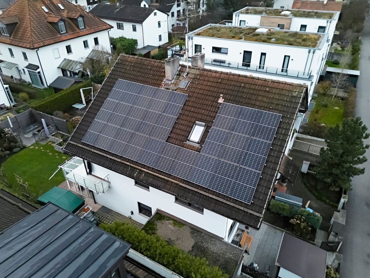 Solaranlage auf Münchner Dach